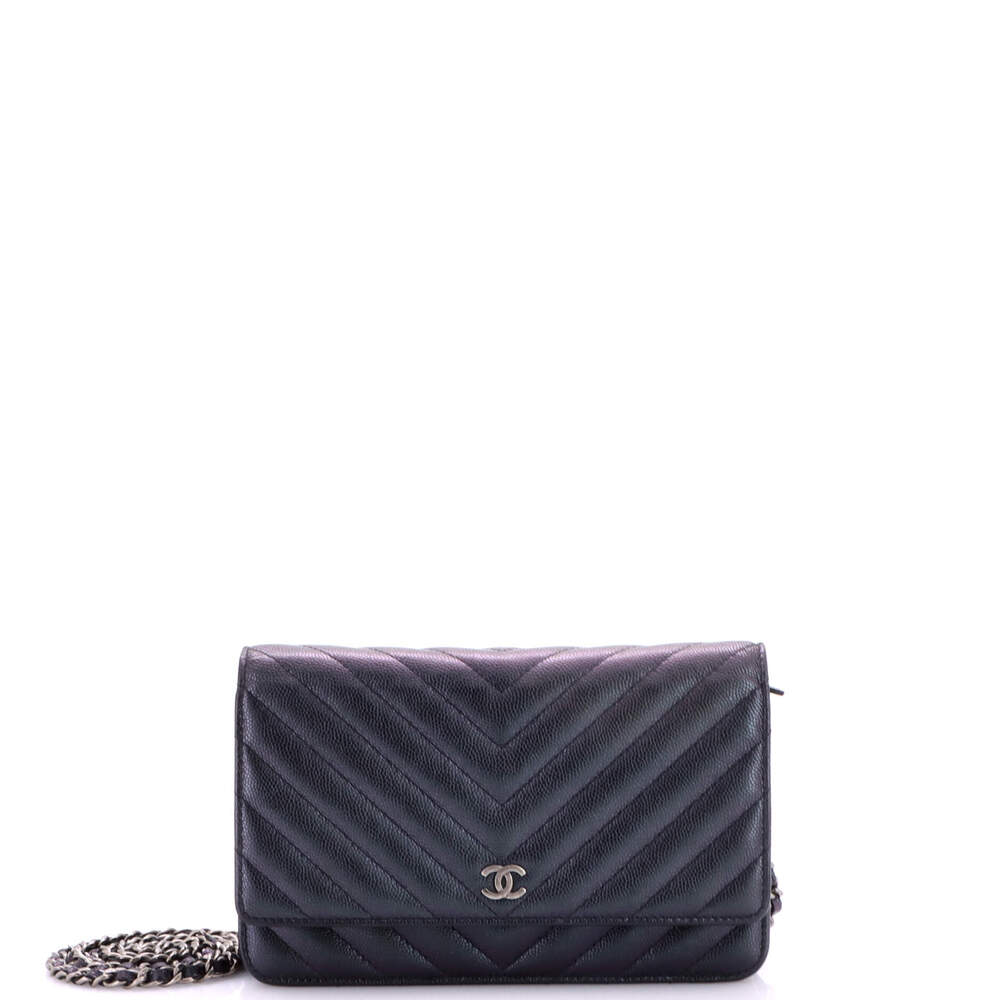 Chanel Wallet On Chain Chevron Caviar #260975C33B